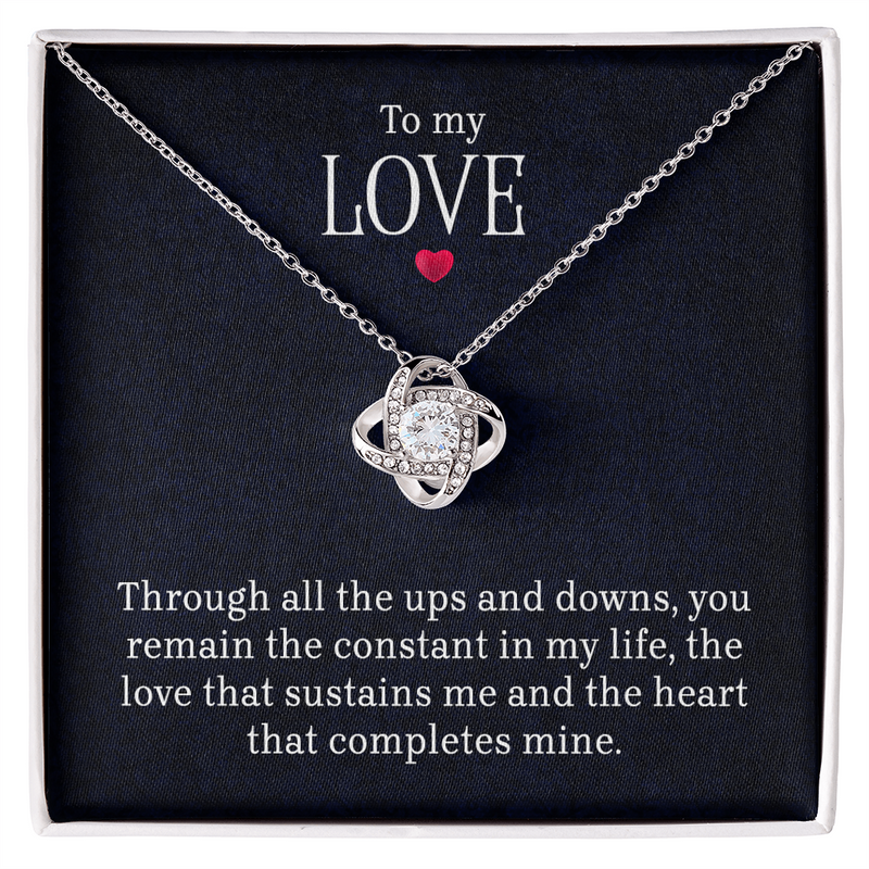 To My Love - Lov eKnot Necklace