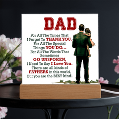 Thank You Dad - Acrylic Square